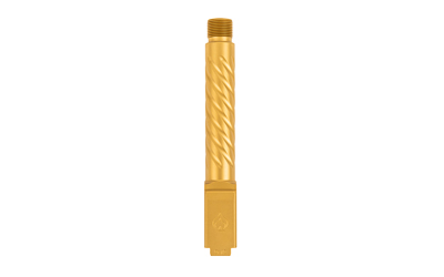 Ballistic Advantage Premium Series, 9MM, 4.5" Threaded Barrel, 1/2X28, Spiral Fluting, Fits Glock 19 Gen 3-5, PVD Finish, Gold