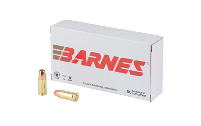 Barnes Defense JHP, 9MM, 124 Grain, Sierra JHP, 50 Round Box