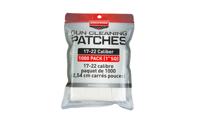 Birchwood Casey Patches, .17-.22 Caliber, 1" Square, 1,000 Pack