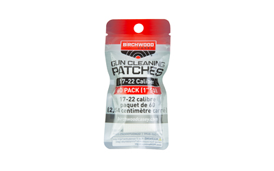 Birchwood Casey Patches, .17-.22 Caliber, 1" Square, 60 Pack