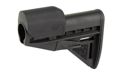 Bravo Company Mod 3 Stock, Fits Mil Spec Buffer Tube, Black, Includes Riser