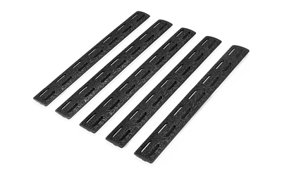 Bravo Company 5.5" MCMR Rail Panel Kit, M-LOK Compatible, 5 pack, Black
