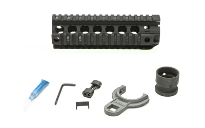 Bravo Company Quad Rail, Picatinny Rail, Fits AR Rifles, 7", Black