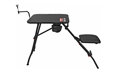 Birchwood Casey Ultra Steady Shooting Bench, Adjustable Rubber Coated Gun Rest, Folds Up for Easy Transport/Storage, Rated for 300lbs, Black
