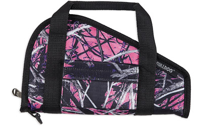 Bulldog Cases Single Handgun Rug, Small, Muddy Girl Camo Finish, Nylon, Velcro Accessory Pocket