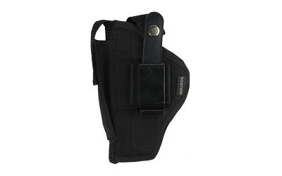 Bulldog Cases Fusion Belt Holster, Fits Medium/Large Frame Auto With 5" Barrel, Ambidextrous, Black