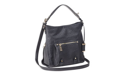 Bulldog Cases Hobo Anna Purse Holster, Fist Most Small Autos, Black Color, Leather