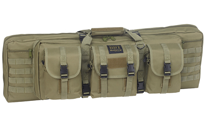 Bulldog Cases Tactical Double Rifle Case, Green, 37"
