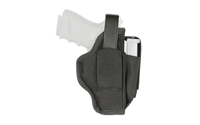 BLACKHAWK Multi-Use Belt Holster, Fits 4.5"-5" Large Autos with Magazine Pouch, Ambidextrous, Black