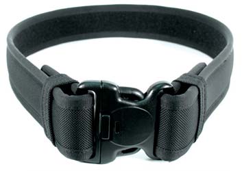 BLACKHAWK 2.25" Ergonomic Padded Duty Belt, Outer Belt, with Hook & Loop, Medium (32" - 36"), Black