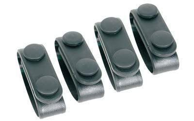 BLACKHAWK Molded Belt Keeper, 4 Pack, Plain Finish, Black