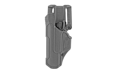 BLACKHAWK T-Series, L2D, Duty Holster, Left Hand, Black, Fits Glock 17/19/22/23/31/32/45/47, Includes Jacket Slot Belt Loop, Polymer