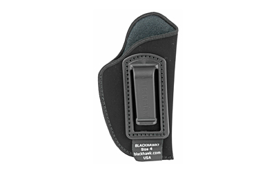 BLACKHAWK Inside-the-Pants Holster, Size 4, Fits Small Automatic Pistol, Right Hand, Black