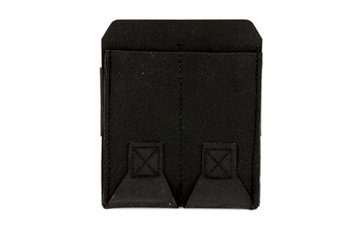 Blue Force Gear 10 Speed, Double Magazine Pouch, Helium Whisper Attachment, Fits (2) Double Stack Pistol Magazines, Elastic Construction, Black