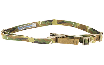 Blue Force Gear Vickers Sling, 2-Point Combat Sling, Multi-Cam, Molded Acetal Adjuster, No Quick Release, Attached with TriGlide instead of Loop Lock