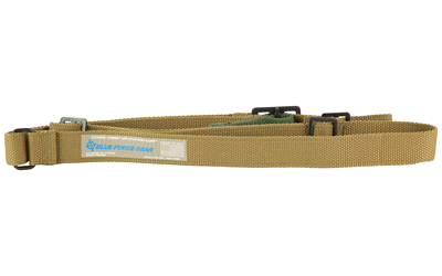 Blue Force Gear Vickers Combat Applications Sling, 2-Point Combat Sling with Metal Hardware, 54"-64" Length, Coyote, 1.25" Webbing
