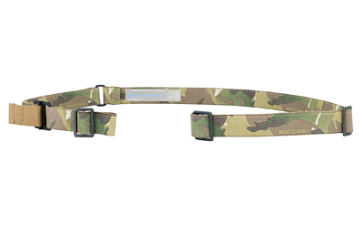 Blue Force Gear Vickers Combat Applications Sling, 2 Point Combat Sling with Metal Hardware, 54"-64" Length, Multicam, 1.25" Webbing