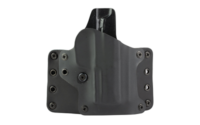 BlackPoint Tactical Leather Wing OWB, Outside Waistband Holster, Fits Sig P365 X-Macro, Right Hand, Leather & Kydex Construction, Black