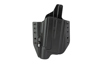 Bravo Concealment BCA Light Bearing, OWB Concealment Holster, 1.5" Belt Loops, Fits Glock 19/19X/23/32/45 w/SureFire X300, Right Hand, Black