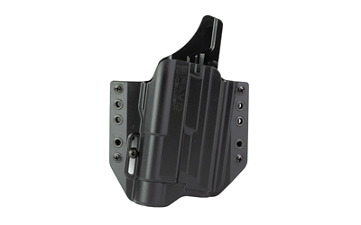 Bravo Concealment BCA Light Bearing, OWB Concealment Holster, 1.5" Belt Loops, Fits S&W M&P 9/40 Full Size w/Streamlight TLR-1, Right Hand, Black