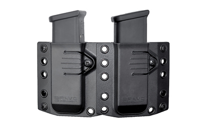 Bravo Concealment Magazine Pouch, Double, 1.5" Belt Loops, Size Medium, Fits Glock 43X, Sig P365, and Springfield Hellcat Magazines, Ambidextrous
