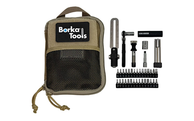 Borka Standard Configuration with 3 Piece Extension Bit Set, Adjustable Torque Driver Tool Kit, Silver, Includes Pouch