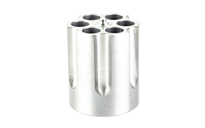 Caliber Gourmet Revolver Cylinder Pen Holder, Aluminum, Silver
