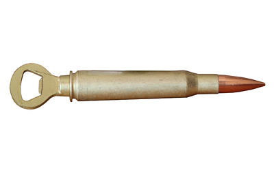 Caliber Gourmet 50 Caliber Bottle Opener, Gold