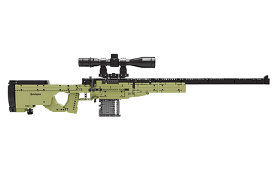Caliber Gourmet Building Blocks Sniper Rifle Toy, Multi Color