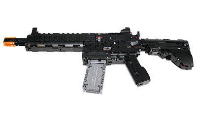 Caliber Gourmet Building Blocks Machine Gun Toy, Multi Color