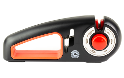 Caliber Gourmet Adjustable Knife Sharpener, Black and Red