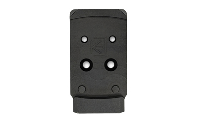 Calculated Kinetics DOGTAG Optic Plate, For Full Size Holosun EPS, Fits CZ P10 and Shadow 2 Compact, Anodized Finish, Black