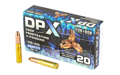 Corbon Ammo Deep Penetrating X bullet, Subsonic, 300 Blackout, 200 Grain, Expanding Solid Copper Hollow Point, Box of 20 Rounds