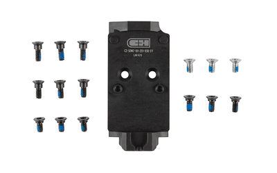 C&H Precision V4, Optic Mounting Plate, Fits Optic Ready CZ Shadow 2, Trijicon RMR/SRO/RCR & Holosun 407C/507C/507Comp/508T with Zev Posts