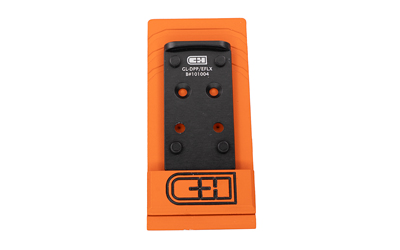 C&H Precision V4, Optic Mounting Plate, Fits GLOCK MOS (Not the GLOCK 43x or 48) to Delta Point Pro/EOTech EFLX, Anodized Finish, Black