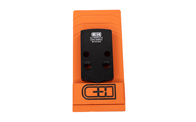 C&H Precision V4, Optic Mounting Plate, Fits Glock 43x/48 MOS to Trijicon RMRcc, Anodized Finish, Black, Includes Mounting Hardware
