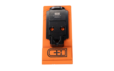 C&H Precision V4, Optic Mounting Plate, For Staccato Duo to Holosun 407K/507K, Anodized Finish, Black