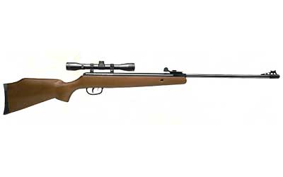 Crosman Optimus, .177 Pellet, Brown Wood Stock, Break Barrel, w/4x32 Scope, Single Shot, 1200 Feet Per Second