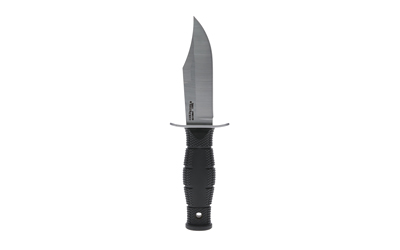 Cold Steel Mini Leatherneck, Fixed Blade Knife, 3.5" Clip Point Blade, 6.75" Overall Length, 8Cr13MoV Blade Steel, Plain Edge, Satin Finish, Silver