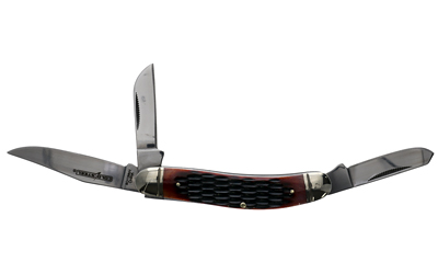 Cold Steel Gentleman's Stockman, Folding Knife, 3 Blade, 2.5" Clip Point, 2.1" Spey Blade, 2" Sheepsfoot Blade, 6.25" Overall Length