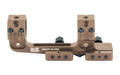 DLOC Precision Cantilever Scope Mount, 30mm, 1.63" Height, Hardcoat Anodized Finish, Tan, Fits Picatinny