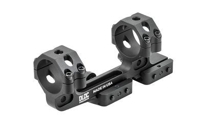 DLOC Precision Cantilever Scope Mount, 34mm, 1.63" Height, Hardcoat Anodized Finish, Black, Fits Picatinny