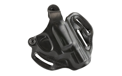 DeSantis Gunhide Thumb Break Scabbard Belt Holster, Fits 2-2 1/4" S&W J-Frame, 2" Taurus 85, Right Hand, Black Leather