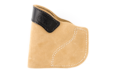 DeSantis Gunhide Pocket-Tuk Pocket Holster, Fits J-Frame 2.25", Bodyguard .38, Ruger LCR, Right Hand, Tan Leather