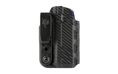DeSantis Gunhide Slim-Tuk, Inside Waistband Holster, Fits Glock 43X MOS, Ambidextrous, Carbon Fiber Exterior Finish, Blue Kydex Interior