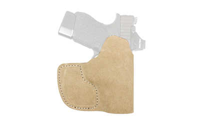 DeSantis Gunhide Suede Nemesis, Pocket Holster, Fits GLOCK 43/43X/43X MOS, Ambidextrous, Leather Construction, Suede Finish, Natural