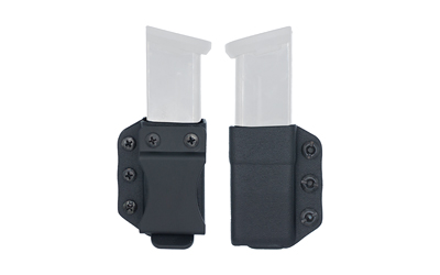DeSantis Gunhide Persuader Mag Pouch, Inside/Outside Waistband, Fits Double Stack 9/40 Magazines, Ambidextrous, Matte Finish, Black