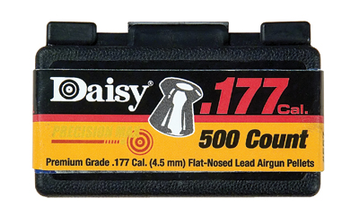 Daisy PrecisionMax, Flat-Nosed Pellets, Box, .177 Cal, 500 Pellets per Box