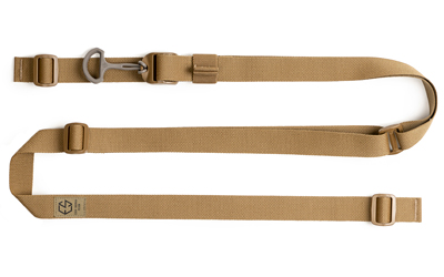 Edgar Sherman Design ESD Sling, 2-Point Combat Sling, 1" Webbing, Polymer Hardware, Matte Finish, Coyote Brown