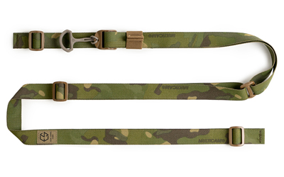 Edgar Sherman Design ESD Sling, 2-Point Combat Sling, 1" Webbing, Polymer Hardware, Matte Finish, Multicam Tropic